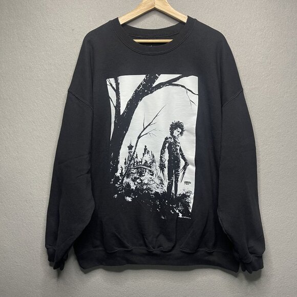Edward Scissorhands Graphic Sweatshirt Black 2X Gabriel Hardman 2014 - Picture 1 of 6